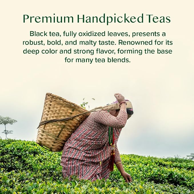 VAHDAM, Assorted Black Tea Loose Leaf Tea Gift Set (10 Flavors) Gift Ideas for Women & Men | Directly Sourced From Assam and Darjeeling | Resealable Ziplock Pouch