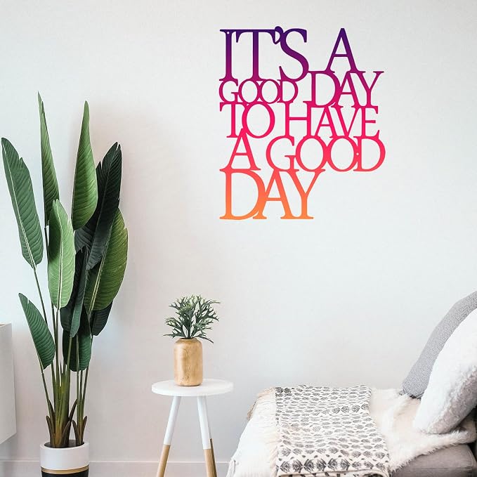 Benziso Motivational Metal Wall Art Inspirational Wall Decor Positive Quotes Wall Decor for Office Living Room Encouragement Gifts (color-2)
