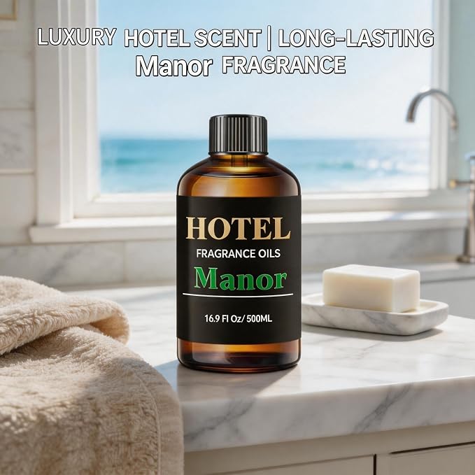 Estate Manor Diffuser Oil Luxury Scent for Waterless & Ultrasonic Diffusers | Estate Manor Diffuser Oil – Luxury Sandalwood Amber Floral Scent for Waterless&Ultrasonic Diffusers, Home & Office Fragrance
