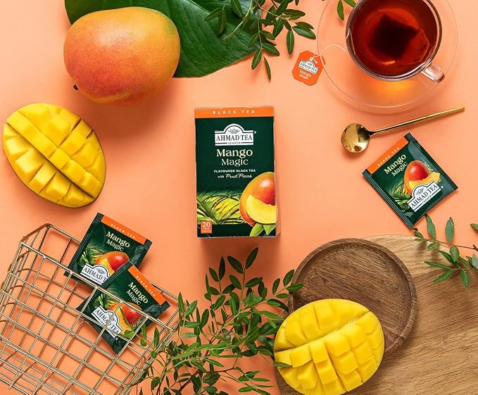 Ahmad Teas - Mango Black Tea 1.4oz - 20 Tea Bags (Pack of 2)
