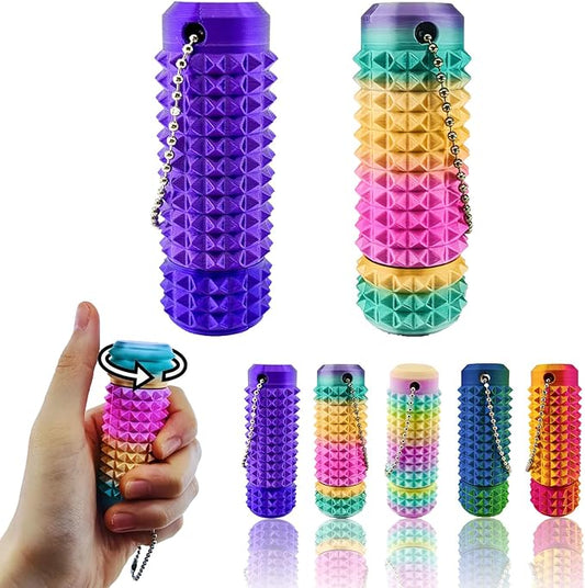2 Packs Little Ouchies Pain Stim Fidget Toy, 3D Printed Fidget Toys Anxiety Relief Items,Handheld Fidget Toys,Adults & Teens Promotes Focus,Novelty Stress Relief for Christmas Birthday Gift (XZ P+Ra)