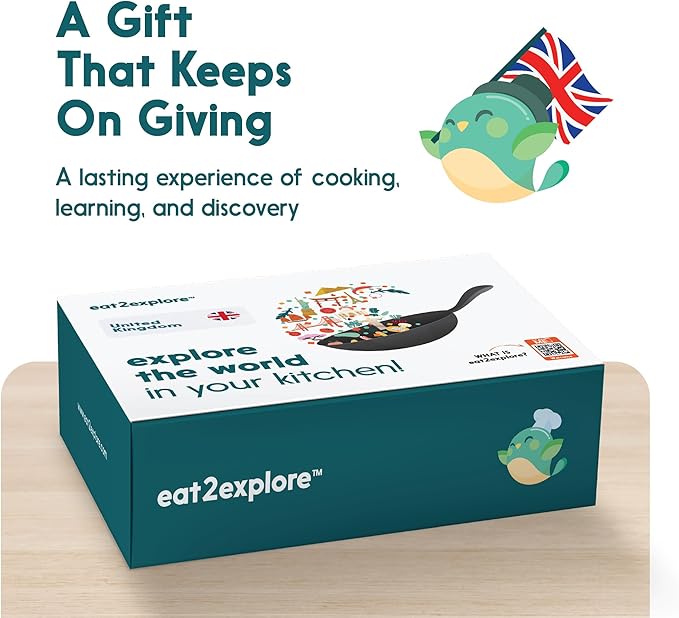 Cooking Kits for Kids - Interactive & Educational Set with 3 Recipe Cards, Key Ingredients & Cooking Tools - Ideal Idea for Kids who Love to Create Meals (UK Edition)
