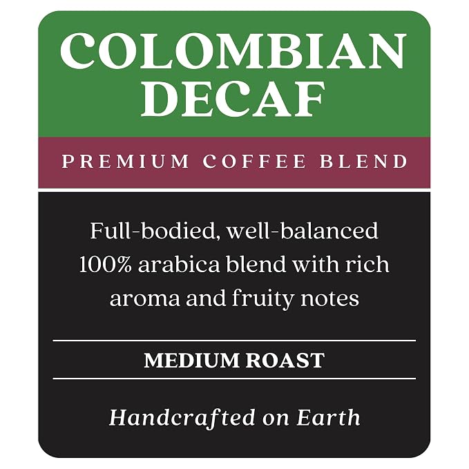 Copper Moon Single Serve Decaffeinated Coffee Pods for Keurig K Cup Brewers, Colombian Decaf Blend, Medium Roast Coffee, 20 Count