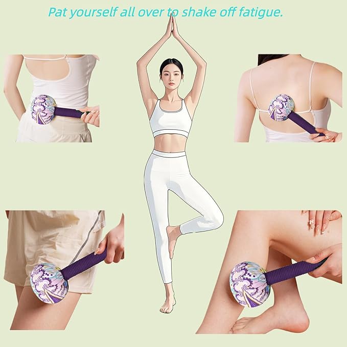Body Massage Hammer, Manual Back Massager Tool for Body Relief | This Mugwort Massage Hammer Eases Back, Neck & Shoulder Muscle Tension, Perfect for Daily Relaxation at Home and Office