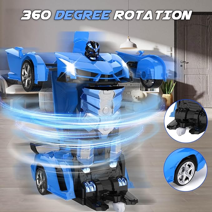Transform Remote Control Car Toy for Kids 4-8, Remote Control Car for Boys 4-7, Transform Cars for Boys 4-6