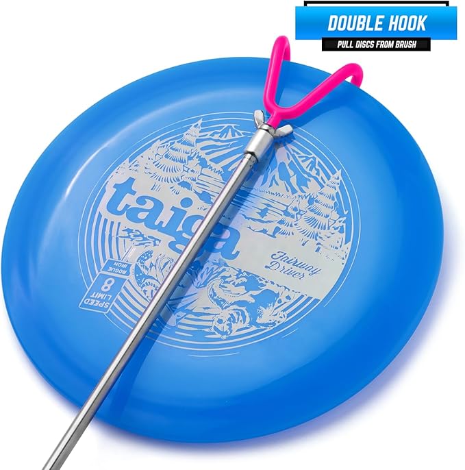 Disc Golf Retriever Pole Telescoping Disc Golf Accessories Grabber 16 inches to 16ft