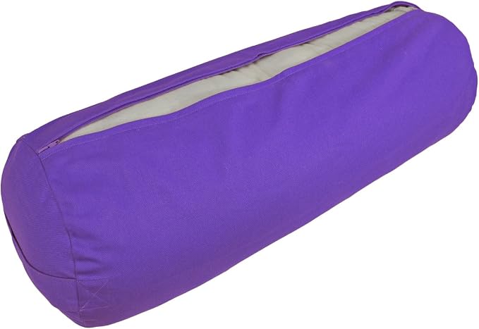 YogaAccessories Cover for Round Cotton Yoga Bolster
