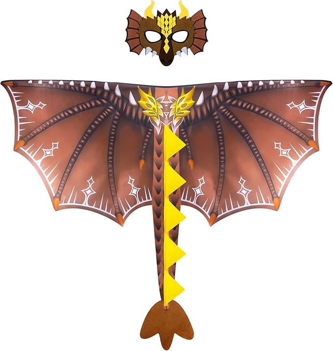 D.Q.Z Toddlers Dragon-Wings Costume for Kids Dinosaur Toys Gifts for 4 Years old Boys Girls Birthday Dress Up Party
