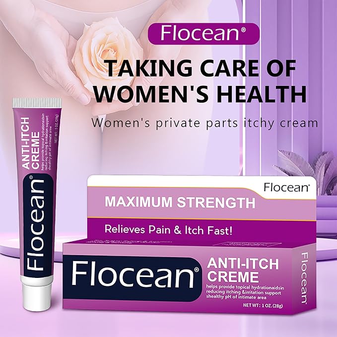Anti Itch Cream Extra Strength for Women, External Vaginal Itching Relief, Fast Acting Feminine Care, Soothes & Cools Sensitive Skin, 30g (1 Oz)
