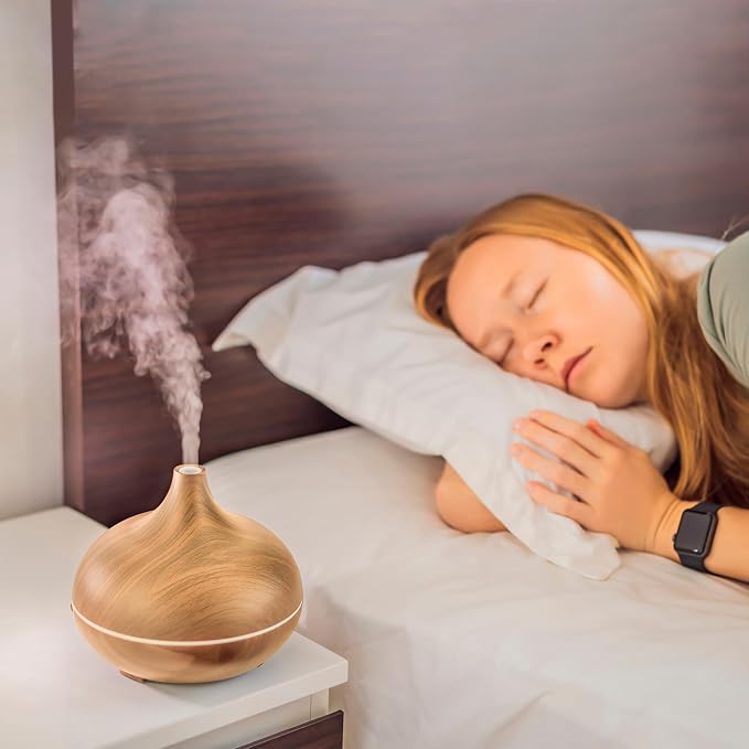 Essential Oil Diffuser – Premium Aromatherapy Diffuser with Essential Oils – Scent Diffusers for Home, Large Room, Office & Apartment Essentials – Air Diffuser - Includes 4 Essential Oils (400ml)