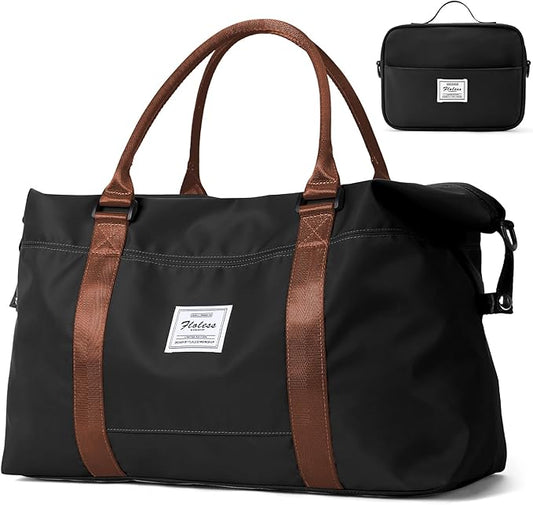 Travel Duffel Bag, Carry On Overnight Weekender Bags for Women | Travel Bag with Wet Pocket & Trolley Sleeve, For Spirit Airlines 18x14x8 Personal Item Bag