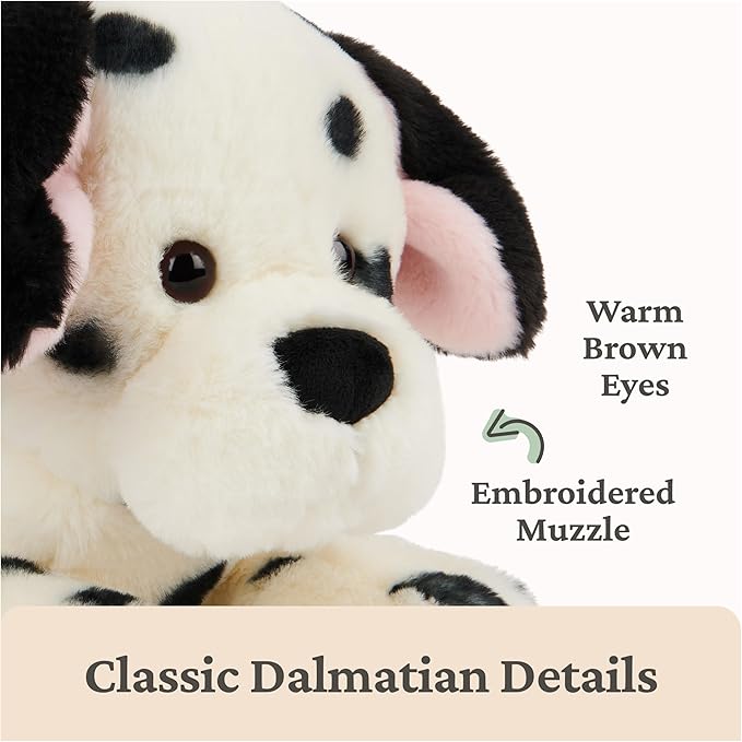 GUND Checkers Dalmatian Puppy Plush, Stuffed Animal Dog for Ages 1 and Up, White/Black, 14”