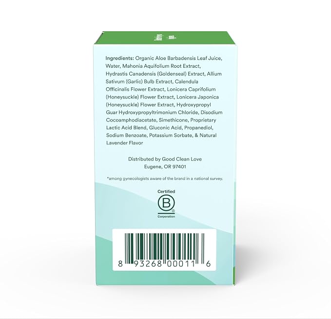 Good Clean Love Balance pH-Balanced Feminine Wipes, Supports Vaginal Health Naturally & Reduces Odor, Non-Irritating Moisturizing & Cleansing Hygiene Product Made with Organic Aloe, (12 Count)