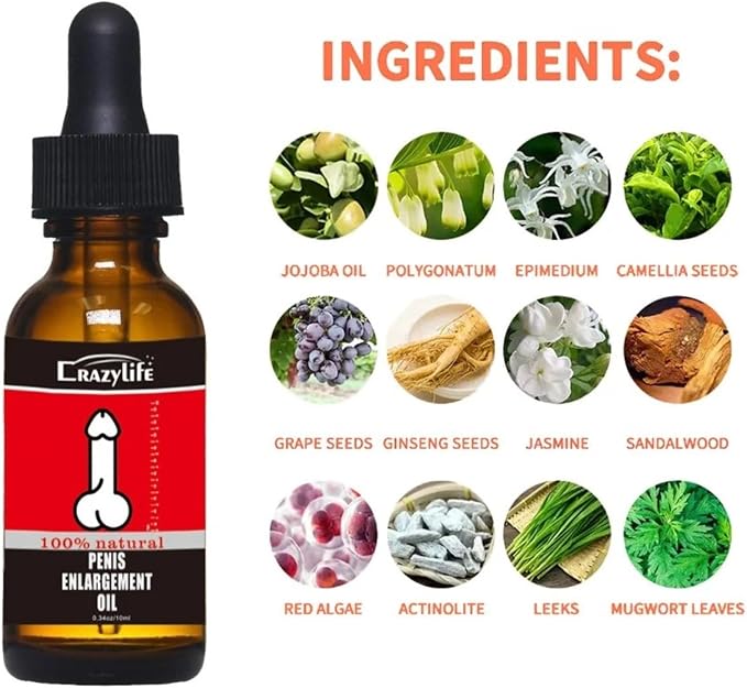 CrazyLife for Men – Male Enhancement Oil (10ml) by Tonisaberey Enlargement