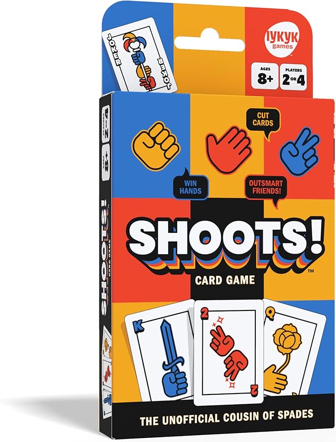 Shoots! Card Game by Culture Tags – Rock Paper Scissors Strategy Game for Kids, Teens & Adults – Trick-Taking Card Game Like Spades – 2 or 4 Player Family Party Game – Fast-Paced Night Favorite