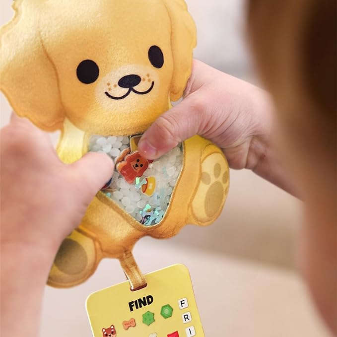 BIZYBOO - The Original Seek & Find Plush - Hidden Object Search Problem Solving Educational Matching Game for Kids 2 and Up (Frappy)