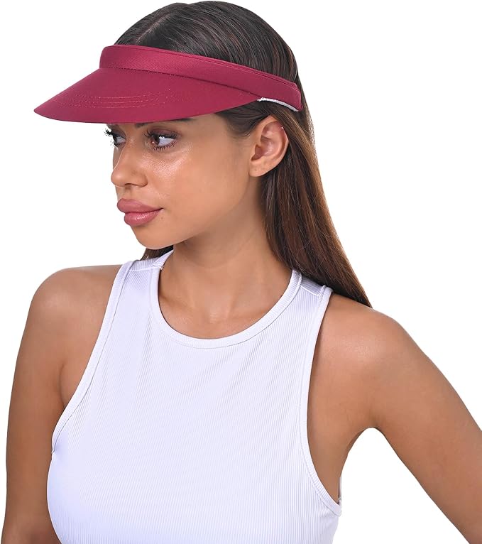 3 Pack Sports Sun Visor Hat Women Men Adjustable Clip On Visors Outdoor Golf Beach Cap