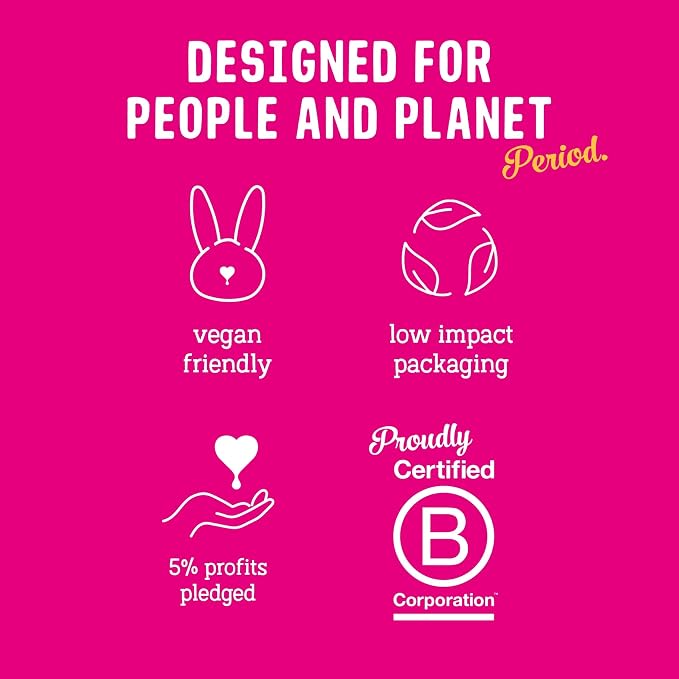 Flo - Day + Night Menstrual Pads (24 Day + 20 Night) - Organic Bamboo Period Pads for Women - Winged, Ultra-Thin - Absorbent, Soft & Breathable - Plant Based – Vegan, Cruelty Free