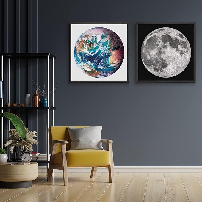 Antelope - 1000 Piece Puzzle for Adults, Space Earth Jigsaw Puzzles 1000 Pieces, Telescope Planet Close-up Round Puzzle, High Resolution, Matte Finish, No Dust Space Puzzle