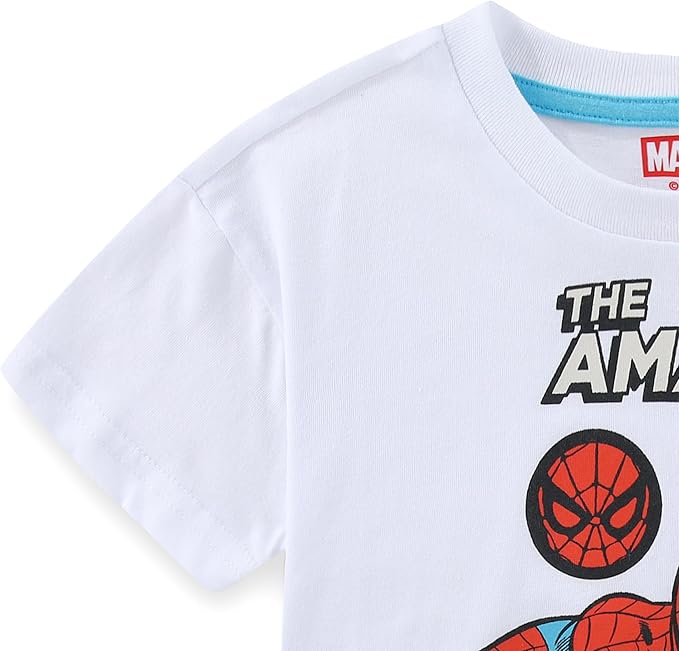 Marvel Spider-Man Boys 2 Piece Short Sleeve T-Shirt and Shorts Set for Toddlers
