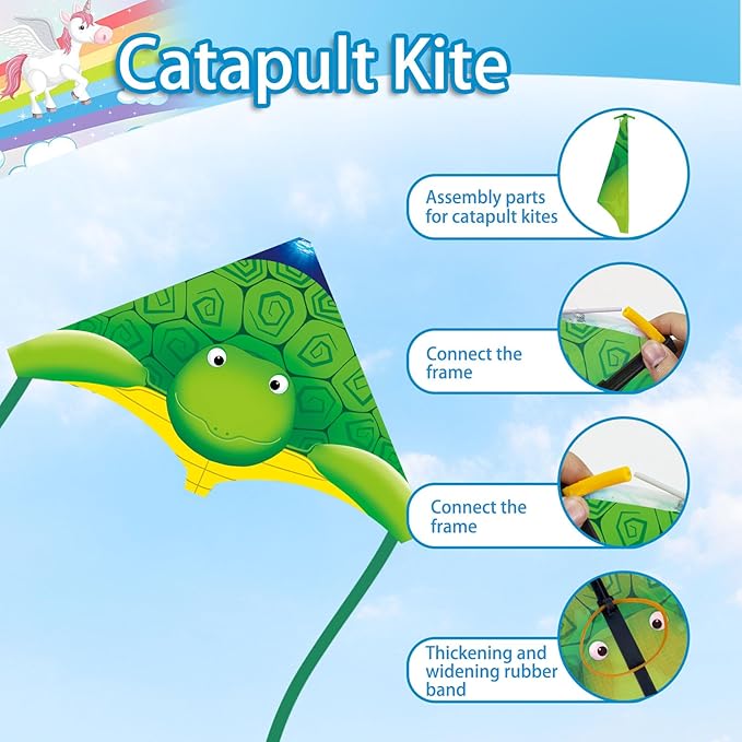 YongnKids 6 Pack/ 20 Pack Mini Kite for Boys Girls Age 3-5 4-8, Finger Launcher Kites Easy to Fly Ejection Flying Toys Kite for Kids Teens Ages Beach Park Backyard Outdoor Sports