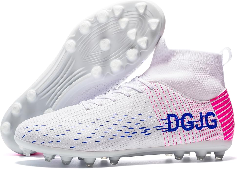 Boys Girls Soccer Cleats High-top Training Soccer Shoes