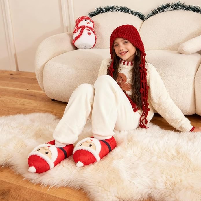 IceUnicorn Toddler Slippers Kids Cute Funny Animal House Shoes Girls Boys Christmas Fluffy Bedroom Indoor Slipper, Cat, Bunny, Unicorn, Axolotl, Fox