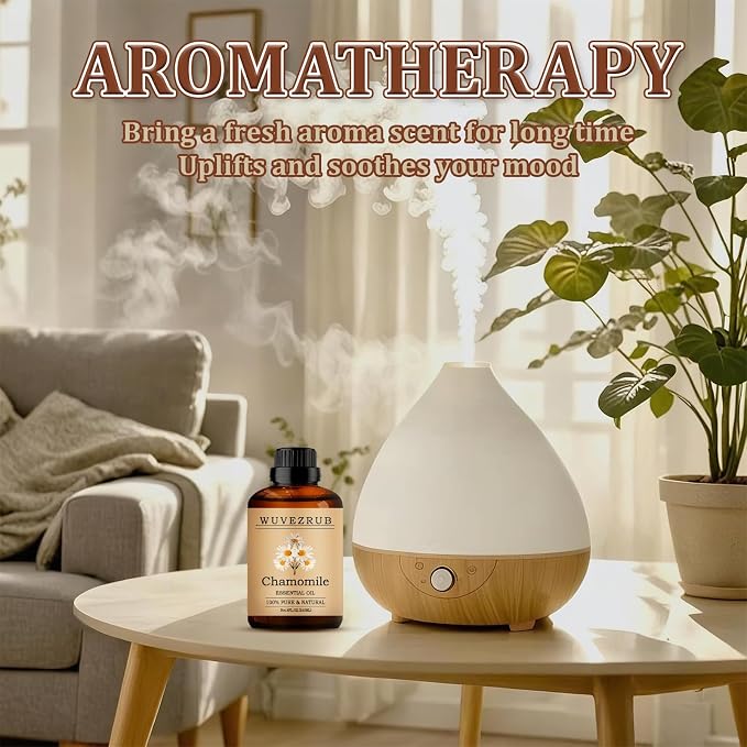 Chamomile Essential Oil 240ML - 100% Pure and Natural Oils for Aromatherapy Diffuser - 8 Fl Oz/Chamomile