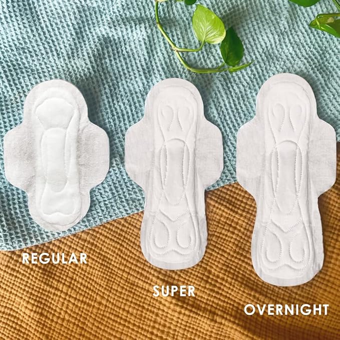 L. Ultra Thin Unscented Pads With Wings, Super Absorbency, 42 Ct, 100% Pure Cotton Chlorine Free Top Layer