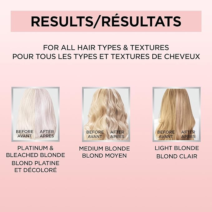 L’Oreal Paris Le Color Gloss One Step In-Shower Toning Hair Gloss for Bleached Hair, Neutralizes Brass, Conditions & Boosts Shine, Platinum Pearl, 4 Ounce