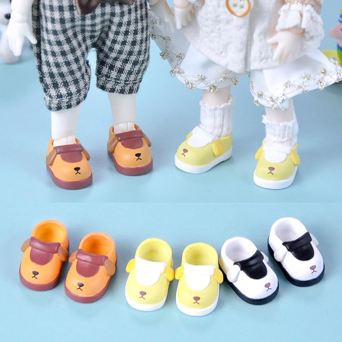 YMY ob11 Cute Animal Doll Shoes bjd Doll 1/12 Scale Action Figure Shoes Cute Shoes
