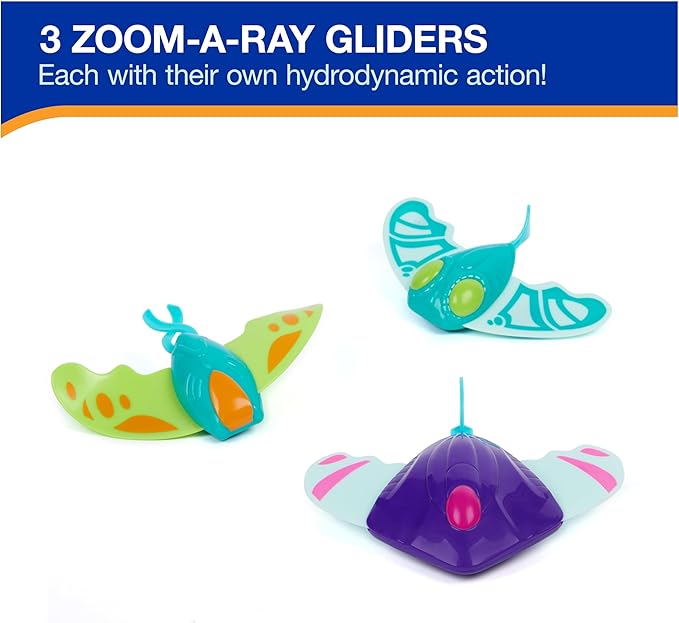 SwimWays Zoom-A-Rays Water Toys, Kids Pool Toys for Swim Training, Outdoor Games for Kids Aged 5 & Up, 3-Pack
