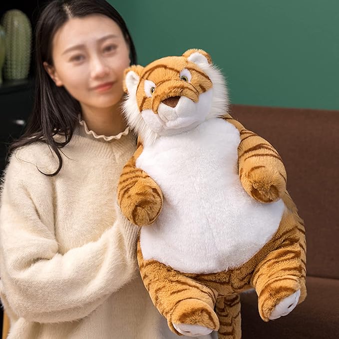 Tiger Weighted Stuffed Animals, 21.5" 5.2 lbs Weighted Tiger Plush Large Weighted Plush Animal Toy Pillow Gifts for Boys and Girls