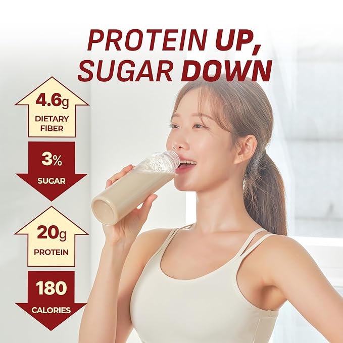 Flimeal Milk Tea Protein Shake, With Crunchy Protein Balls, Protein Smoothie Powder - 20g Protein, Low Sugar, Keto-Friendly Meal Replacement Shake, 22.22oz, 14 Servings, 14 Servings (1 X 22.22oz)
