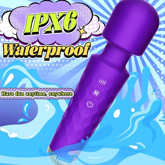 Allovü G-Spot Vibrator for Women & Couples, Silicone Intimate Sex Toys with 10 Vibration Modes, IPX6 Waterproof USB Rechargeable Personal Wand Massager for Her