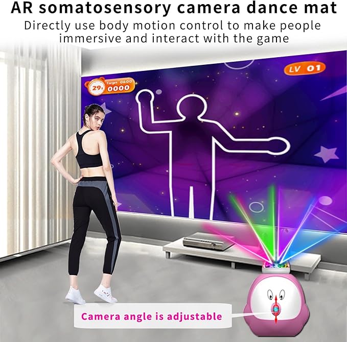 Dance Mat for Kids and Adults,Electronic Dance Mats for TV,Musical Dance Game Mat for Girls Boys with AR Camera,Birthday/Christmas Day Gifts for Kids Adults