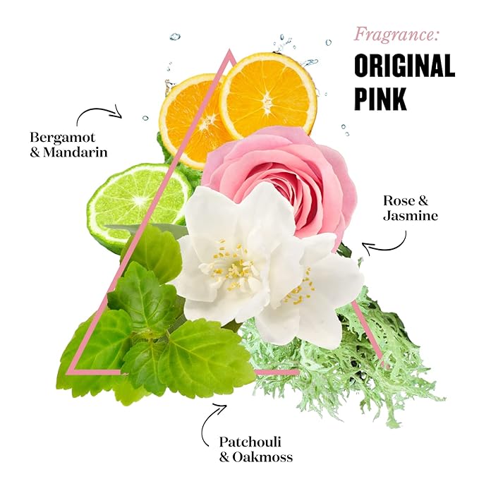 Soap & Glory Original Pink Clean On Me Body Wash - Hydrating Shower Soap & Skin Cleanser with Built In Body Lotion for Hydration - Bergamot & Rose Scented Moisturizing Body Wash (500 ml, 2 pack)
