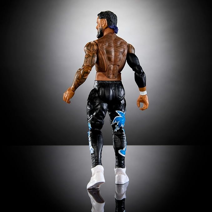Mattel WWE Top Picks Elite Action Figure & Accessories Set, Jey USO 6-inch Collectible with Swappable Hands, Ring Gear & 25 Articulation Points