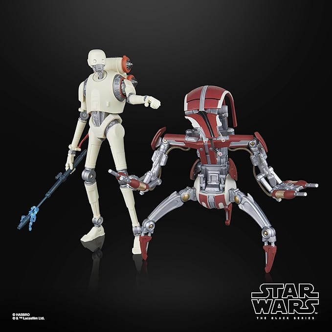 STAR WARS The Black Series KX Security Droid Enforcer & Droideka, Jedi: Survivor Gaming Greats Collectible 6 Inch Action Figure 2-Pack (Amazon Exclusive)