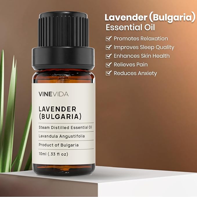 VINEVIDA Lavender Essential Oil - Undiluted, 10 mL - DIY Candle Scents