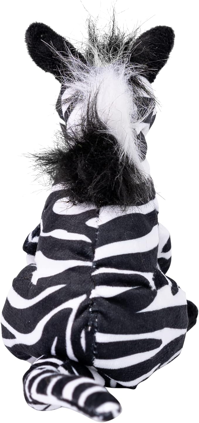 Randimals Randimini Collection Zebra Kangaroo Called Zangaroo. Floppy Plush Bean Filled Toy 6.5”, Soft & Huggable, Premium Quality Hybrid Animal Friend Encourages Adventure & Imagination