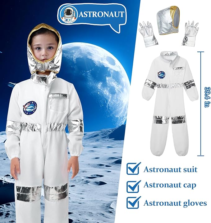Homyrium Toddler Dress Up Clothes Boys Costumes 6 Set - Astronaut/Doctor/Fireman/Policeman/Construction for Age 3-8