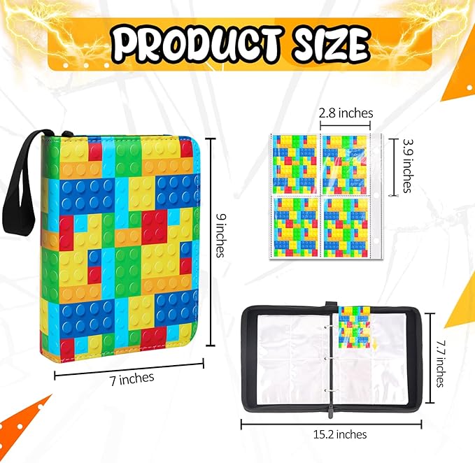 Collectible Trading Card Albums, 400 Card Holders with 50 Removable Sleeves, Portable 4 Pockets Collectible Trading Card Binder, PU Card Collection Binder for MTG, TCG, Sport Card, Game Cards