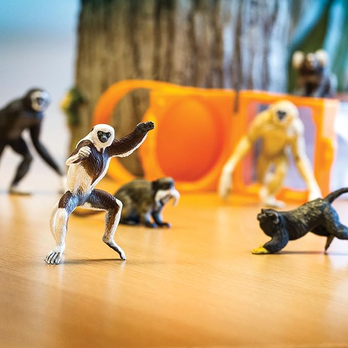 Safari Ltd. Primates TOOB - Figurines of Various Monkeys - Fun Educational Play Toy for Boys, Girls & Kids Ages 3+