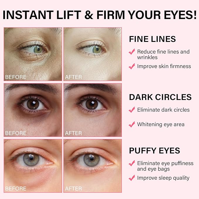 iMethod PDRN Collagen Boost Eye Patches - Under Eye Mask, Instant Lift Eye Mask for Reduce Fine Lines & Wrinkles, Firming Under Eye Patches for Dark Circles, Puffy Eyes, Eye Bags, 8 Pairs