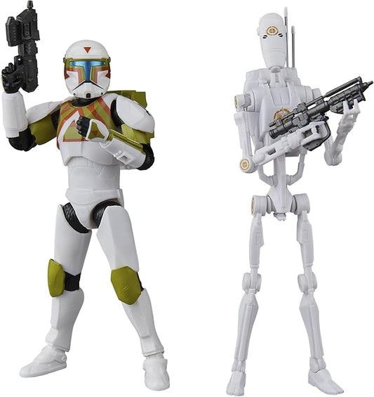 STAR WARS The Black Series Clone Commando (Urban Fighter) & B1 Battle Droid (Training), Battlefront II 6 Inch Action Figures (Amazon Exclusive)