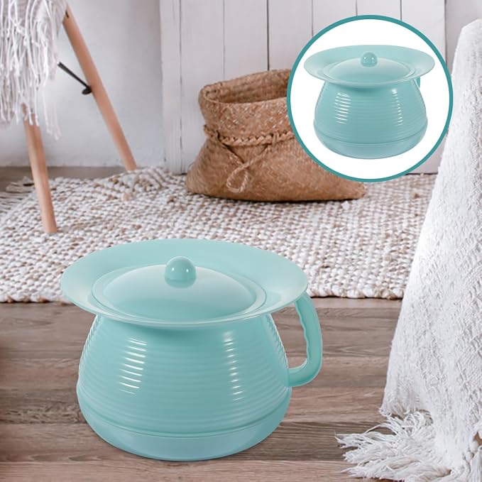 Portable Spittoon with Lid: Toddler Training Potty - Bedside Urinal for Seniors Hospital Patients