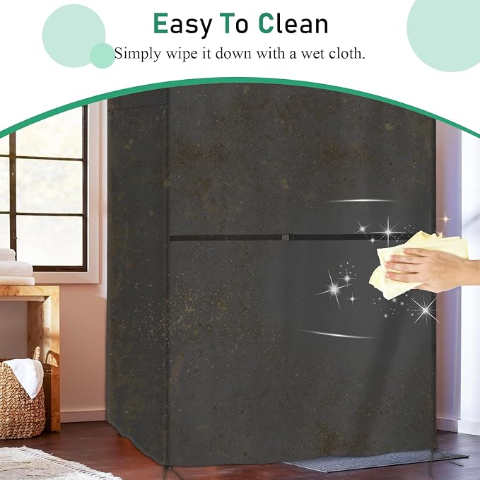 Outdoor Sauna Cover, Heavy Duty Waterproof Sauna Cover Compatible with Single Wood Infrared Home Room,(Black) (28"x 33"x 58.5")