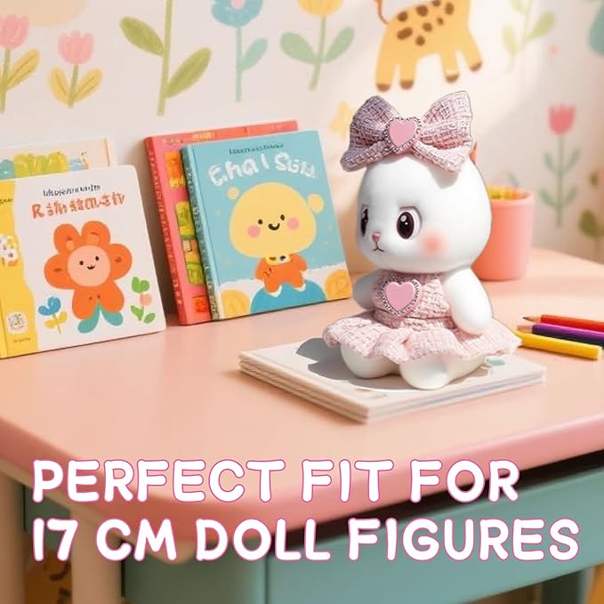 17 cm Doll Clothes - 6.7 Inches Cute Dolls Dress -17cm/15cm Dolls Outfit Set,Fashion Accessories Outfits, Luxury Chic Doll Clothes & Style Bundle,Gifts for Lovers(Style E)
