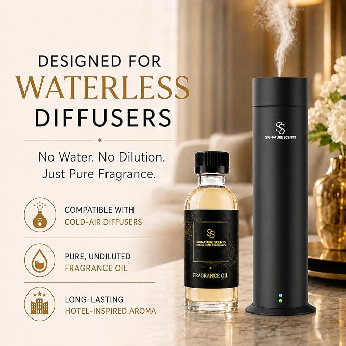 Luxury Hotel Diffuser Oil for Hotels and Homes - Aromatherapy Oils for use with an Essential Oil Diffuser at Home - Fragrance-Scent Diffuser Oil Blend (Winter Spruce) 4.05fl oz (120ml)